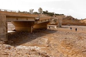 Negev bridge came tumbling down
