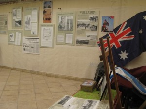 ANZAC Display at HaMaKoM Bible House