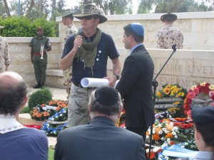 Presentation of Map to Mayor of Beer Sheva
