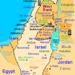 Map of Modern Israel with Ancient Borders